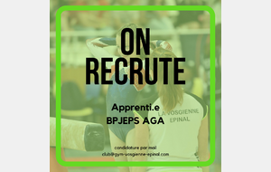 Offre d’alternance – Entraîneur de Gymnastique (BPJEPS AGA)