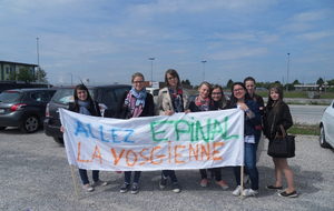 Après leur compétition, elles se sont transformées en supporter ! Merci les filles!