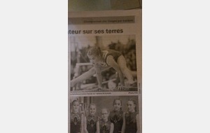 Louison dans la journal