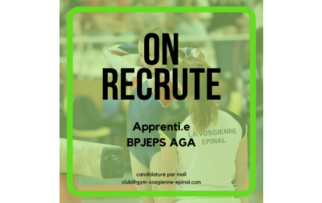 Offre d’alternance – Entraîneur de Gymnastique (BPJEPS AGA)